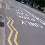 Professional road line markings in Surrey